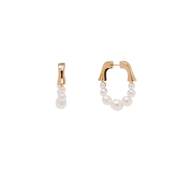 Phoebe Pearl hoops i forgyldt messing fra Pico Copenhagen